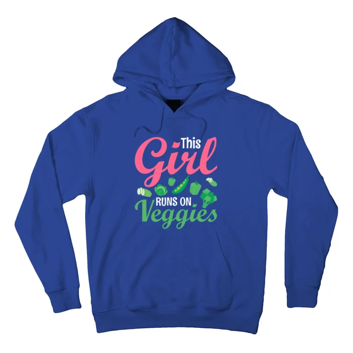 This Runs On Veggies Funny Veganism Vegan Funny Gift Hoodie