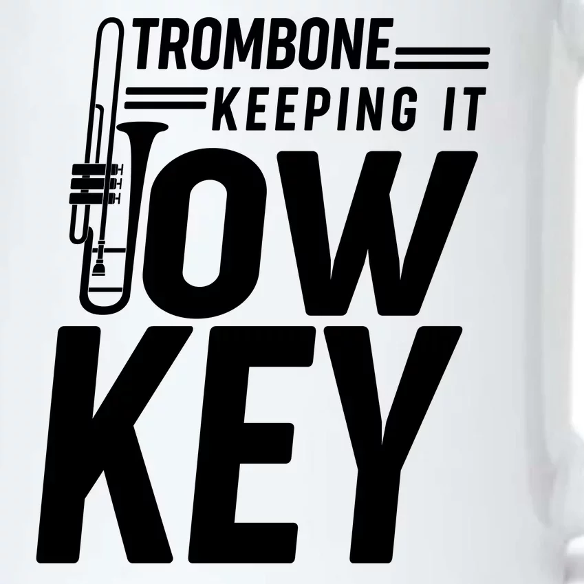 Trombone Keeping It Low Key Black Color Changing Mug