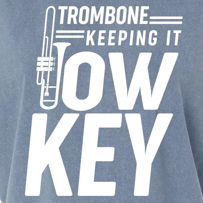 Trombone Keeping It Low Key Garment-Dyed Women's Muscle Tee