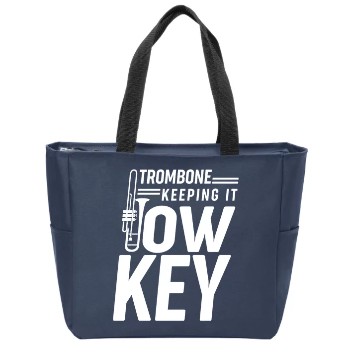 Trombone Keeping It Low Key Zip Tote Bag