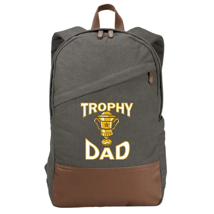 Trophy Dad Cotton Canvas Backpack