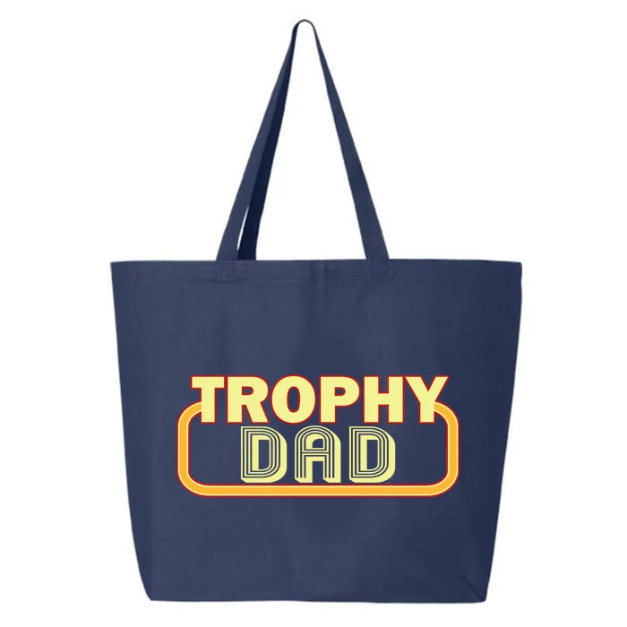 Trophy Dad Funny Retro 25L Jumbo Tote