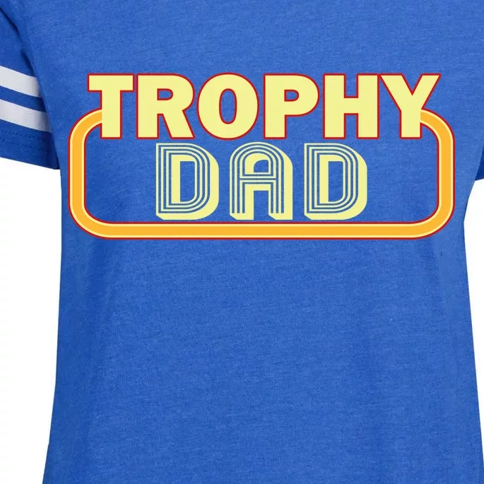 Trophy Dad Funny Retro Enza Ladies Jersey Football T-Shirt