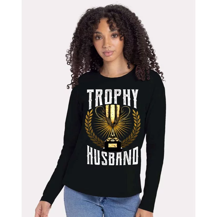 Trophy Husband Womens Cotton Relaxed Long Sleeve T-Shirt