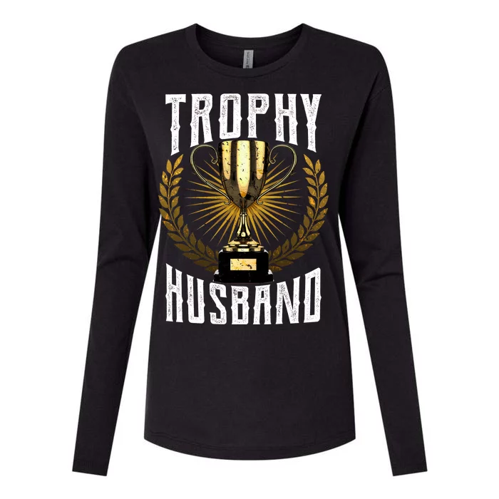 Trophy Husband Womens Cotton Relaxed Long Sleeve T-Shirt