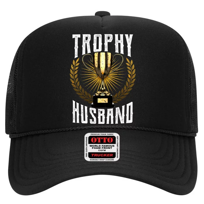 Trophy Husband High Crown Mesh Trucker Hat