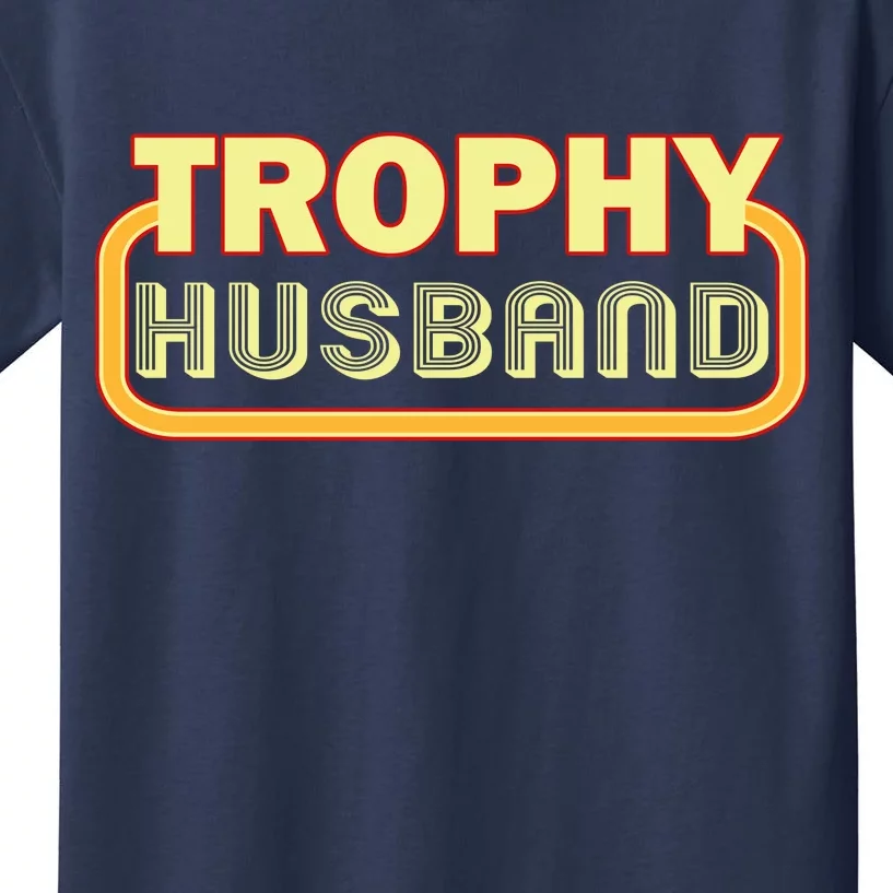 Trophy Husband Funny Retro Kids T-Shirt