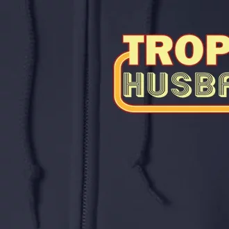 Trophy Husband Funny Retro Full Zip Hoodie