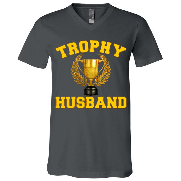 Trophy Husband World's Best Husband V-Neck T-Shirt