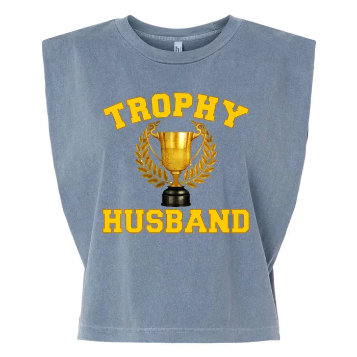 Trophy Husband World's Best Husband Garment-Dyed Women's Muscle Tee