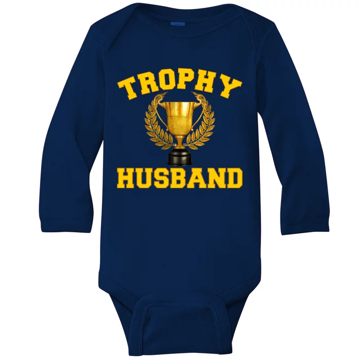 Trophy Husband World's Best Husband Baby Long Sleeve Bodysuit