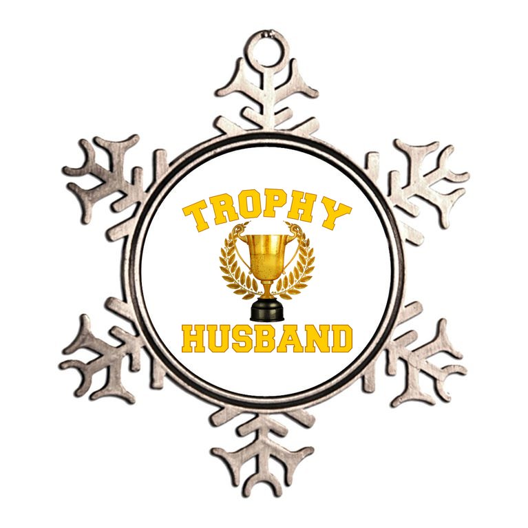 Trophy Husband World's Best Husband Metallic Star Ornament