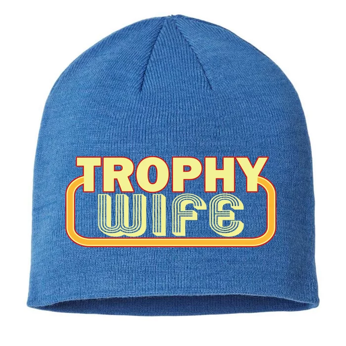 Trophy Mom Funny Retro 8 1/2in Sustainable Knit Beanie