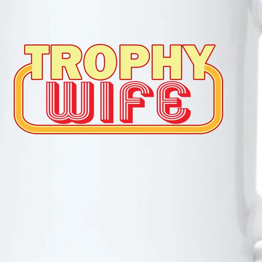 Trophy Wife Funny Retro Black Color Changing Mug