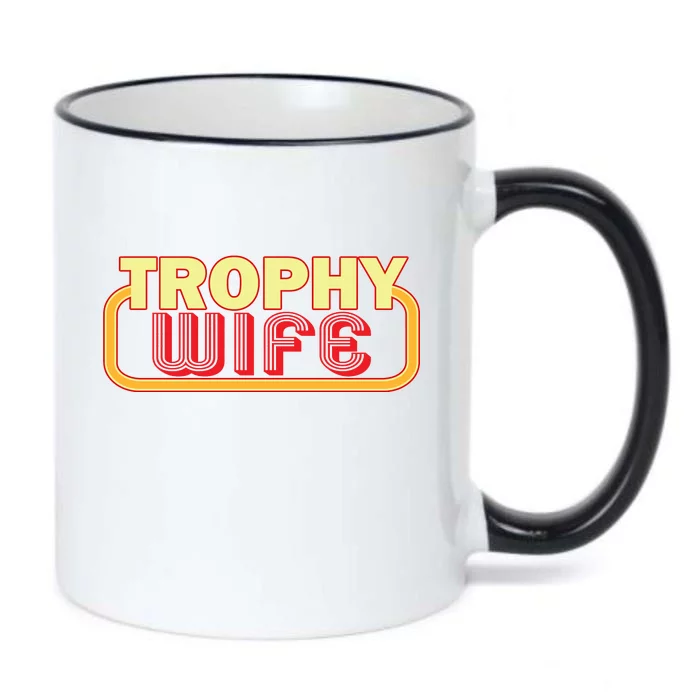 Trophy Wife Funny Retro Black Color Changing Mug