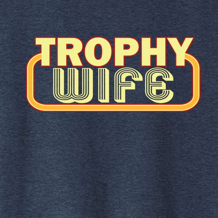 Trophy Wife Funny Retro Women's Crop Top Tee