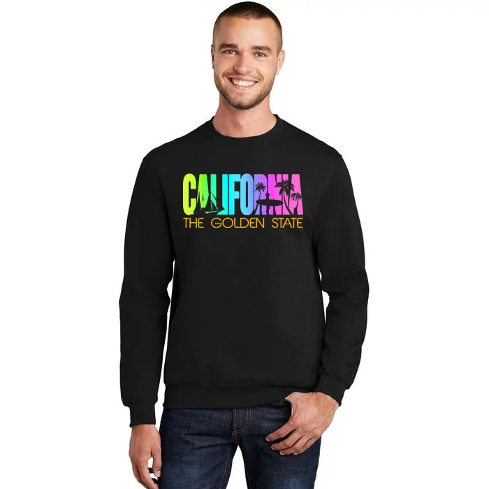 Tropical California The Golden State Sweatshirt