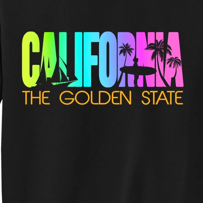 Tropical California The Golden State Sweatshirt