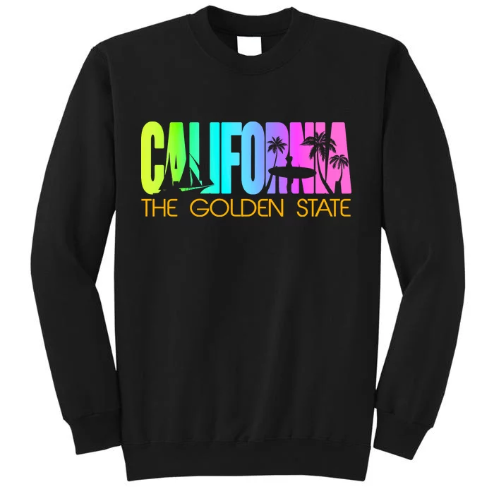 Tropical California The Golden State Sweatshirt