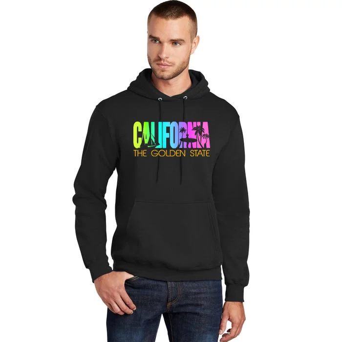 Tropical California The Golden State Tall Hoodie