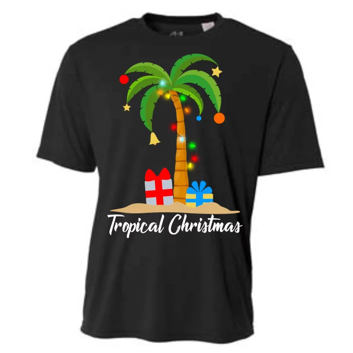 Tropical Christmas Cooling Performance Crew T-Shirt