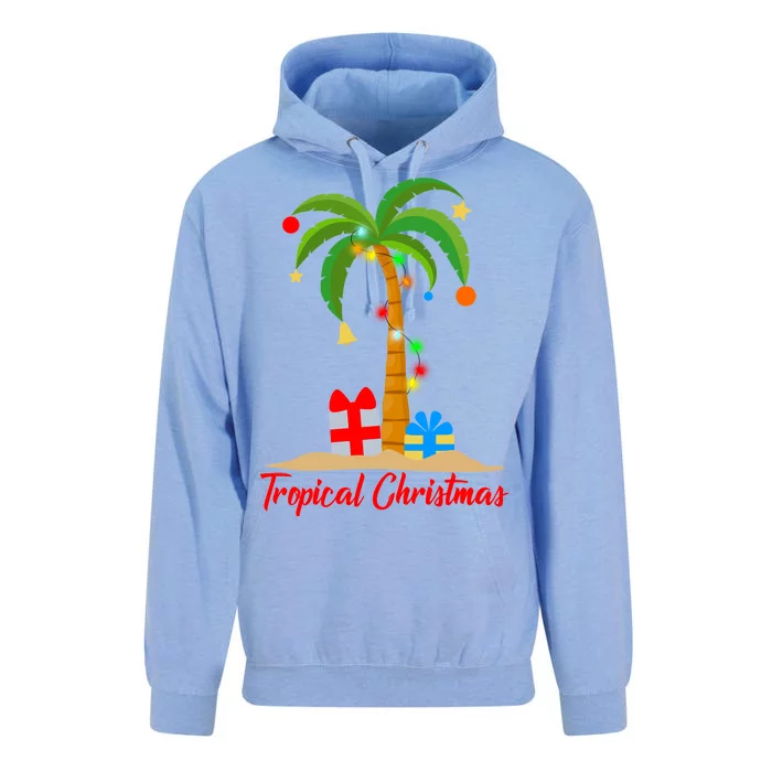 Tropical Christmas Unisex Surf Hoodie