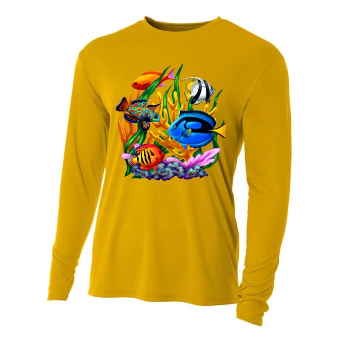 Tropical Fish Cooling Performance Long Sleeve Crew