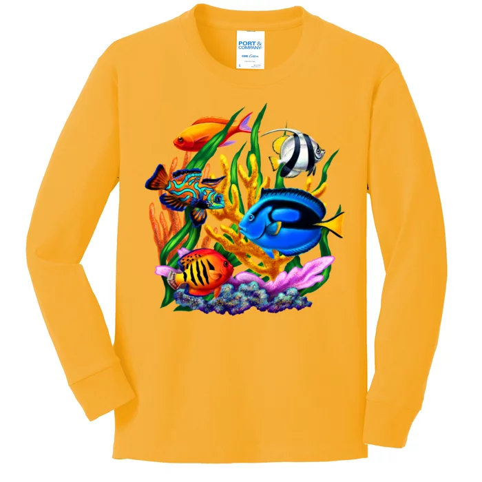 Tropical Fish Kids Long Sleeve Shirt