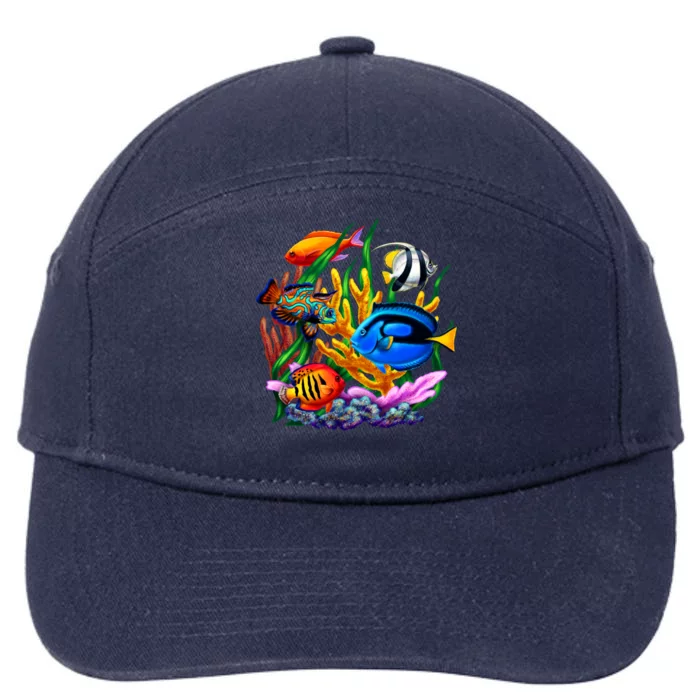 Tropical Fish 7-Panel Snapback Hat