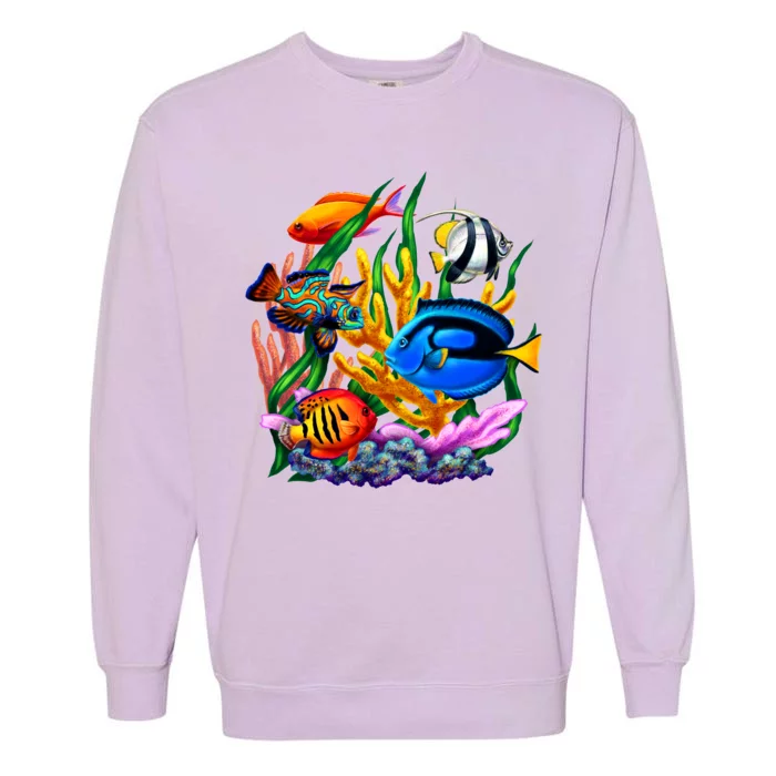 Tropical Fish Garment-Dyed Sweatshirt