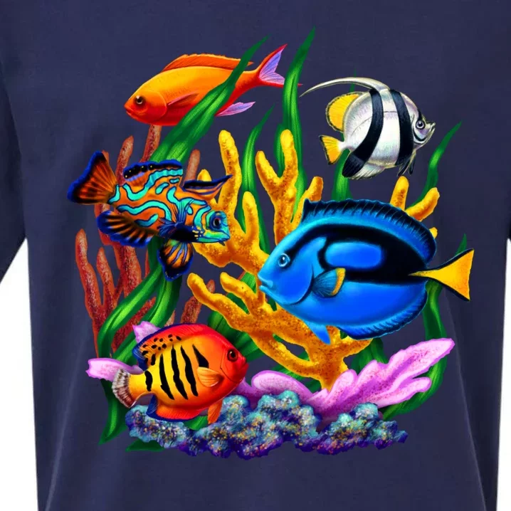 Tropical Fish Sueded Cloud Jersey T-Shirt