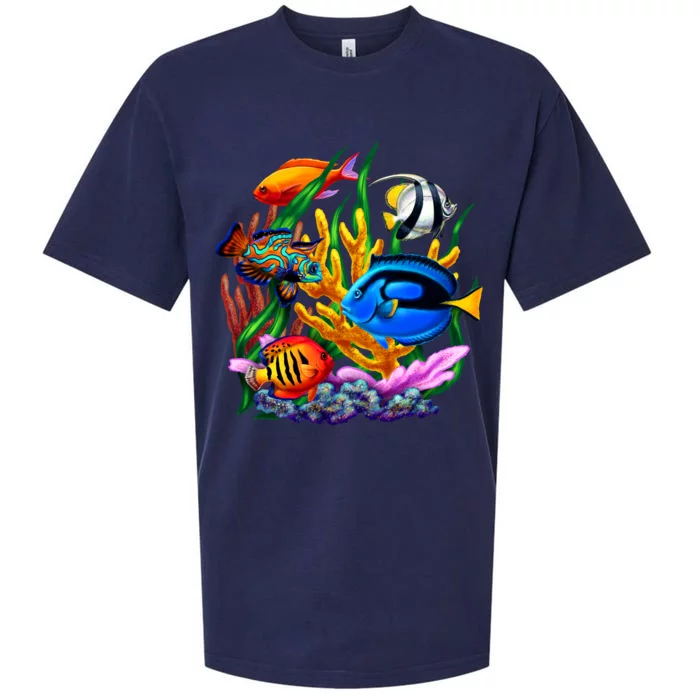 Tropical Fish Sueded Cloud Jersey T-Shirt