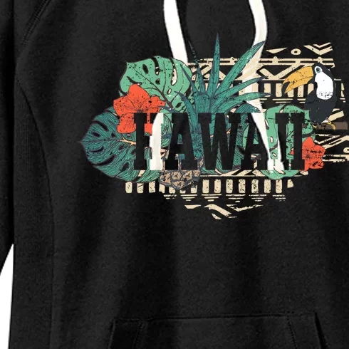 Tropical Paradise Classic Hawaii Bird Women's Fleece Hoodie