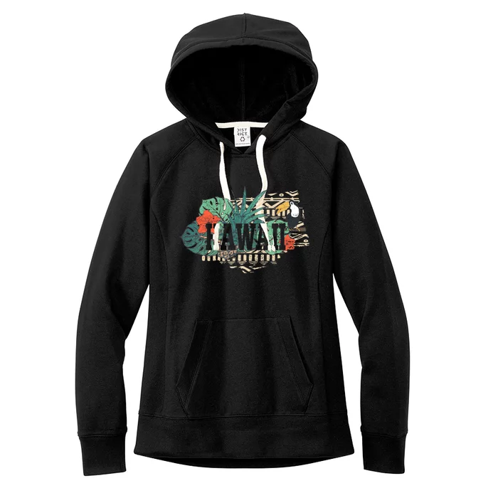 Tropical Paradise Classic Hawaii Bird Women's Fleece Hoodie