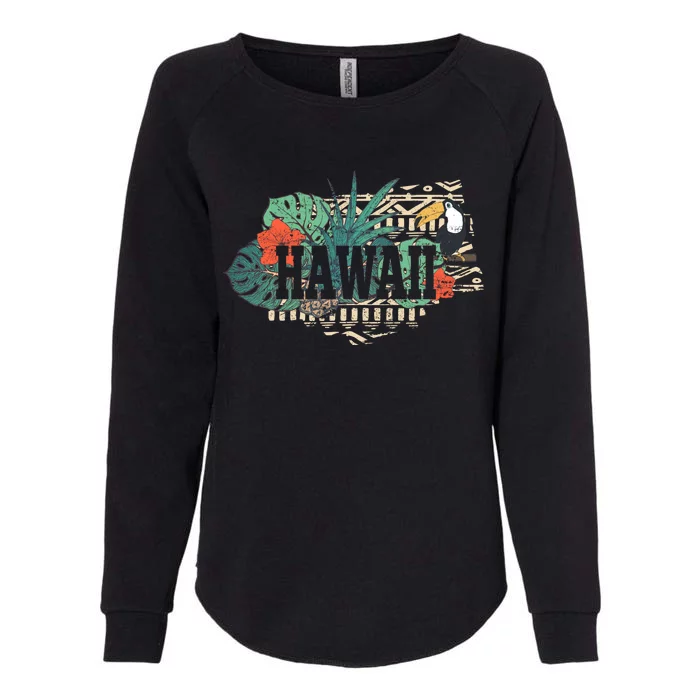 Tropical Paradise Classic Hawaii Bird Womens California Wash Sweatshirt