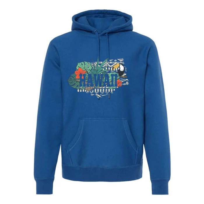 Tropical Paradise Classic Hawaii Bird Premium Hoodie