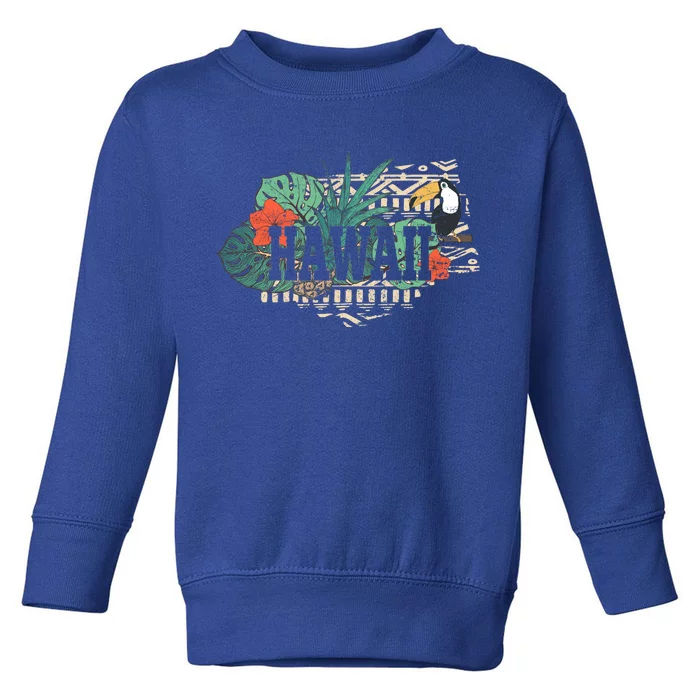 Tropical Paradise Classic Hawaii Bird Toddler Sweatshirt