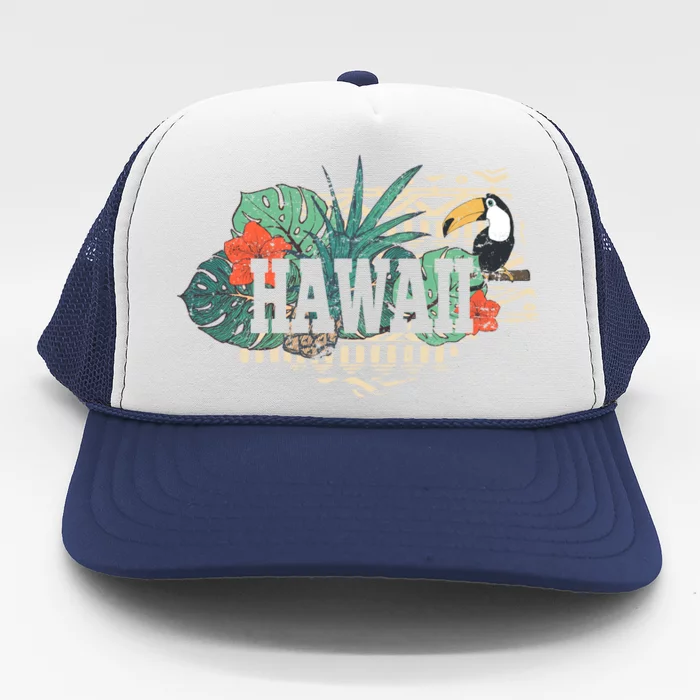 Tropical Paradise Classic Hawaii Bird Trucker Hat