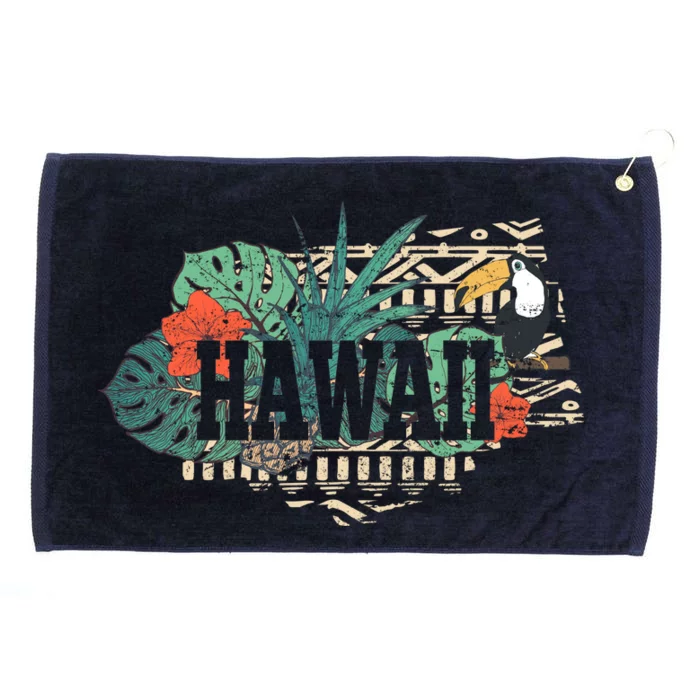 Tropical Paradise Classic Hawaii Bird Grommeted Golf Towel