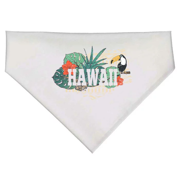 Tropical Paradise Classic Hawaii Bird USA-Made Doggie Bandana