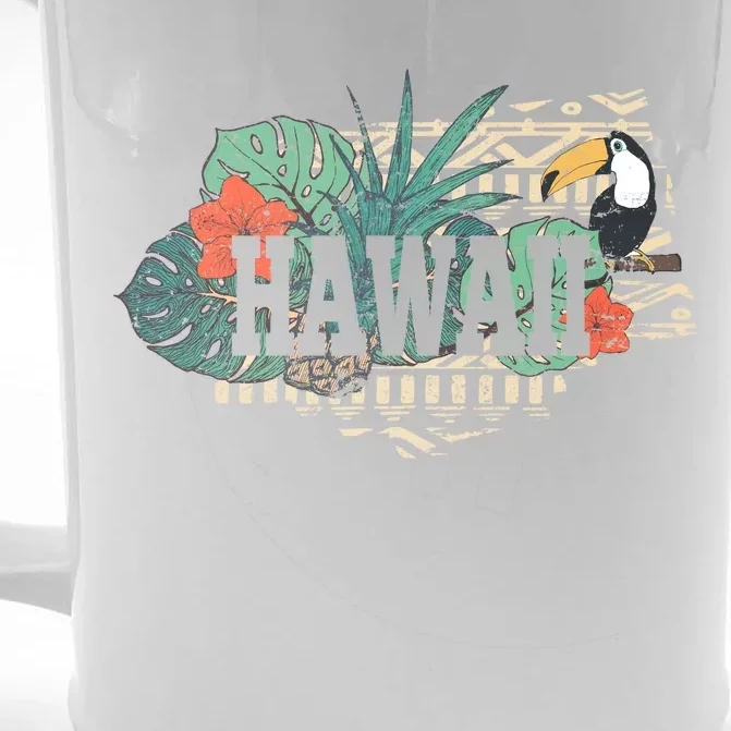 Tropical Paradise Classic Hawaii Bird Front & Back Beer Stein