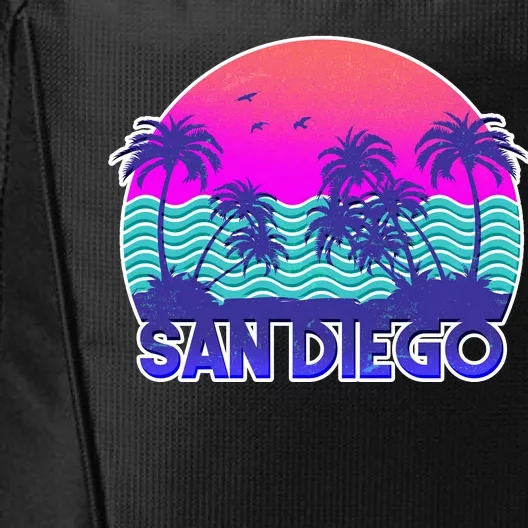 Tropical Retro San Diego City Backpack