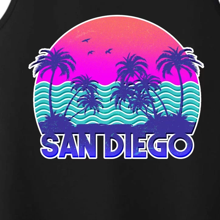 Tropical Retro San Diego Performance Tank