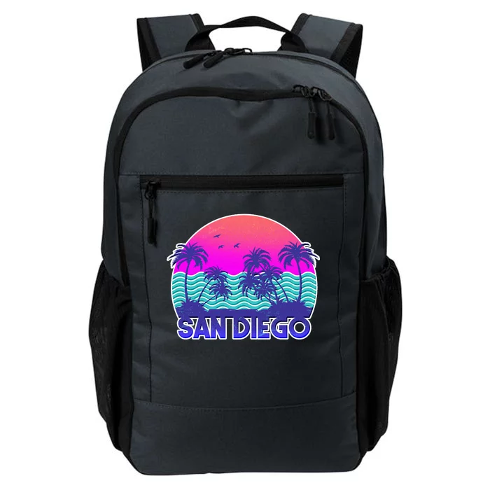 Tropical Retro San Diego Daily Commute Backpack