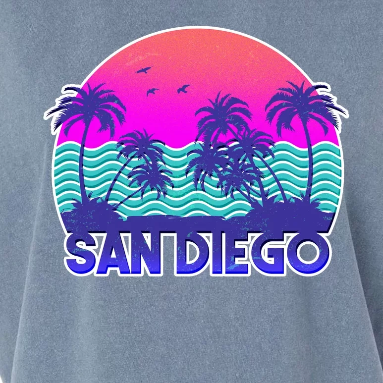 Tropical Retro San Diego Garment-Dyed Women's Muscle Tee