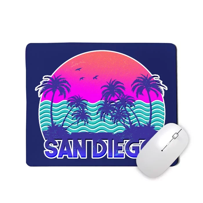 Tropical Retro San Diego Mousepad