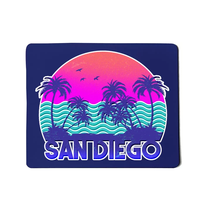 Tropical Retro San Diego Mousepad