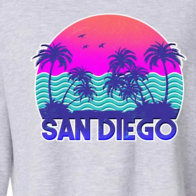 Tropical Retro San Diego Cropped Pullover Crew