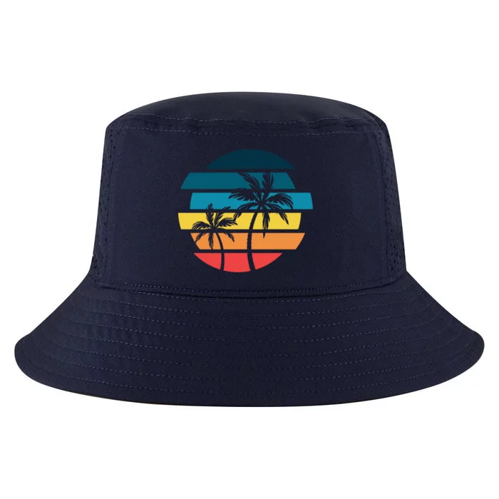 Tropical Retro Sun Cool Comfort Performance Bucket Hat