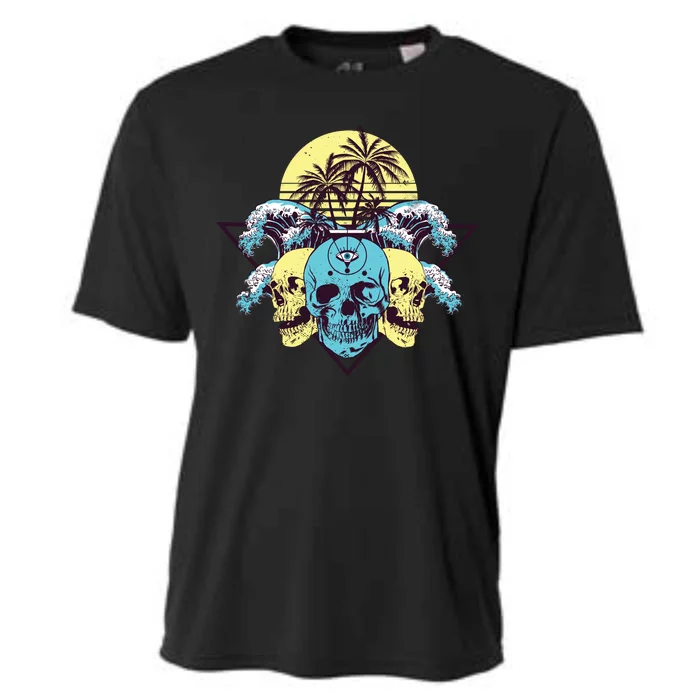 Tropical Skulls Cooling Performance Crew T-Shirt